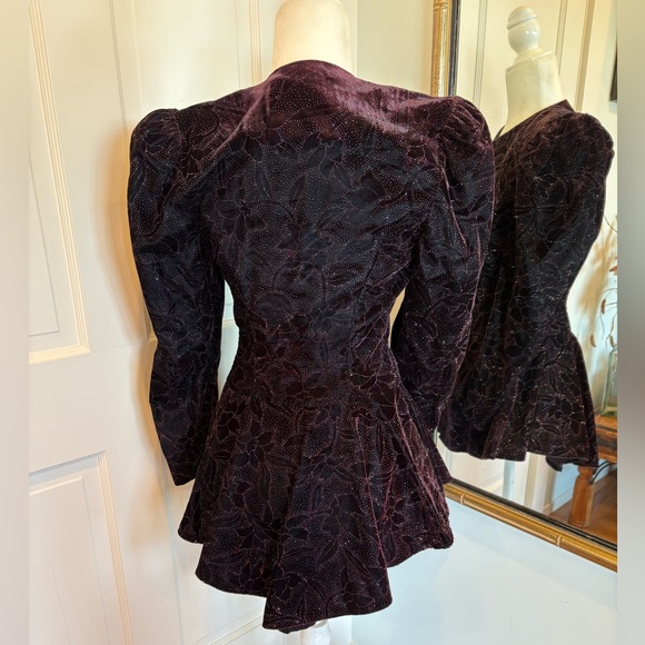 Vintage Scott McClintock Purple Velvet Blazer - Picture 2 of 4